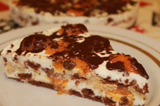 ТОРТ БЕЗ ВЫПЕЧКИ из печенья "МИНУТКА",просто,а так вкусно!