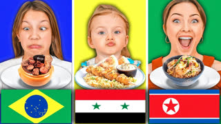 Челленджи с едой - Амелия Выбирает Нам Еду из Разных стран мира / Вики Шоу